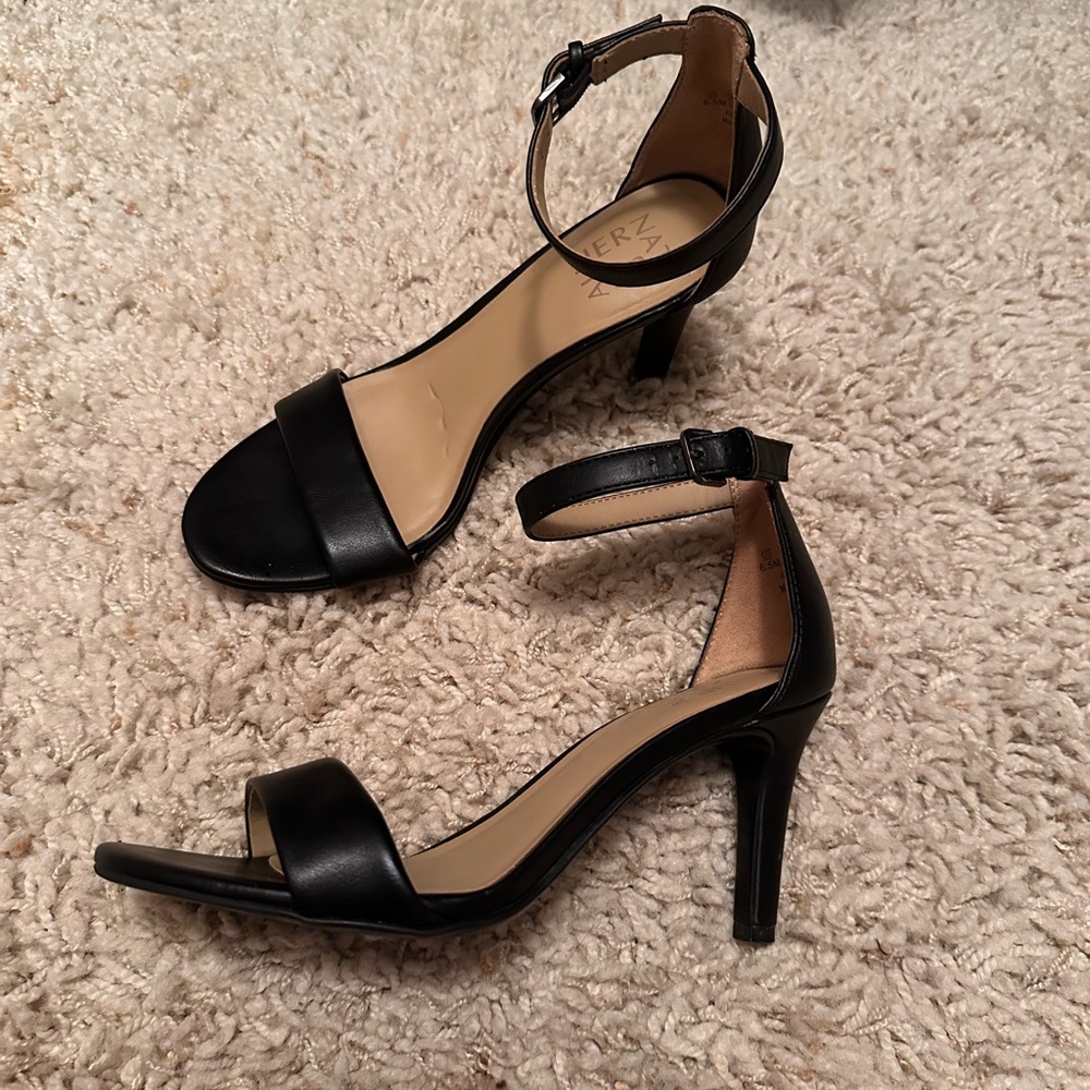 Black Ankle Strap Heels
